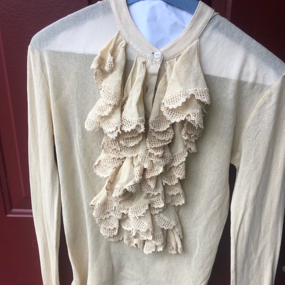 Ralph Lauren Size S Cream Blouse